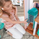 Casuta pentru papusi din lemn MDF Camila Mansion Dollhouse EZ Kraft Assembly cu Sunete si Lumini KidKraft